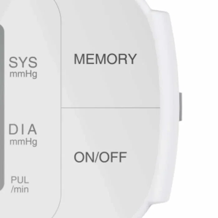 Haeger TM-WRI.004A Tensiometro Digital de Muñeca Automático, para 2 Usuarios con 60 Memorias, Blanco