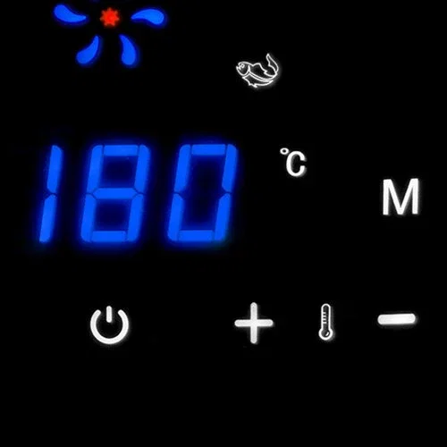 Haeger AF-D22.001A Freidora de Aire Caliente Digital, 8 Programas, 2.2L, 1000W, Blanco