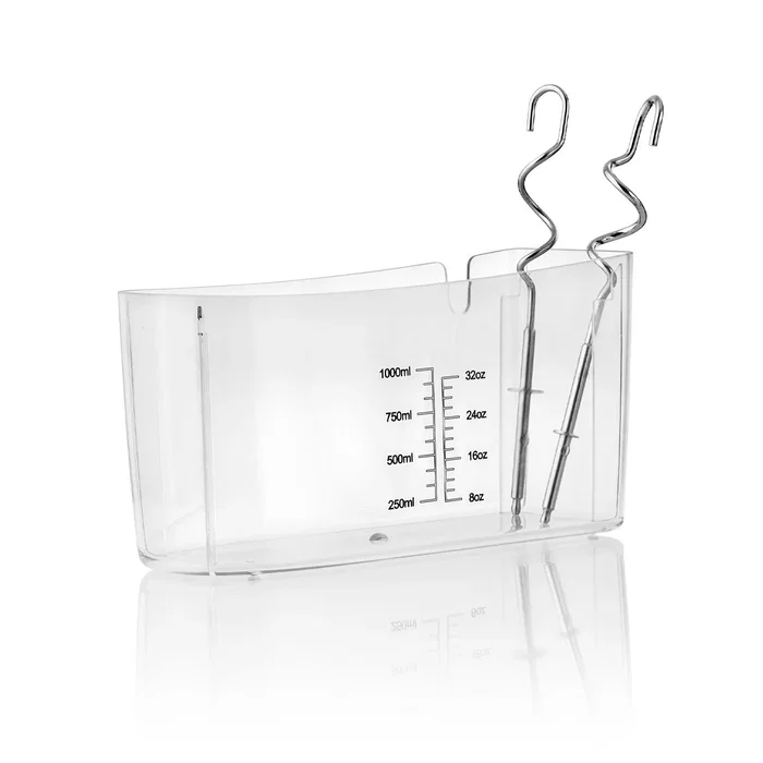 Haeger BL-3HW.015A Batidora de Mano 300 W, 5 Velocidades con Función Turbo, Acero Inoxidable y Blanco, Capacidad 1 Litro