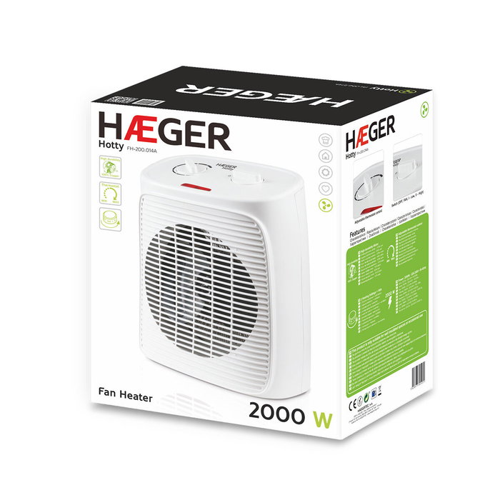 Termoventilador Portátil Haeger Hotty Blanco 2000 W Termoventilador Portátil Haeger Hotty Blanco 2000 W