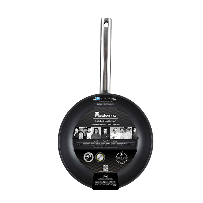 Masterpro Sartén Foodies BGMP-3551 Aluminio Forjado Ø24 cm, 5 cm Alto, Apta Inducción