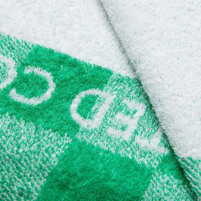 Benetton Toalla de Playa Infantil 70 x 140 cm Cuadros Verdes 450 g/m² 100% Algodón