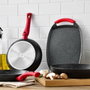 San Ignacio Wok de aluminio forjado para inducción Ø26 cm, Negro + marmolado