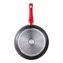 San Ignacio Sartén Toledo ø28 cm Aluminio Forjado Inducción Antiadherente Marmolado Mango Rojo