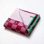 Toalla de Playa Benetton Squares Rosa (70 x 140 cm)