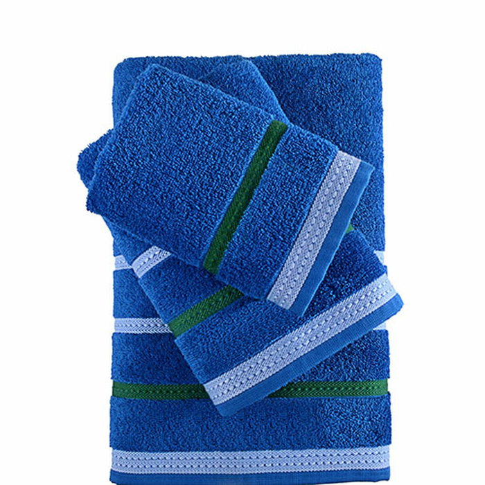 Juego de Toallas Benetton BE166 Azul Algodón (4 Piezas) (4 pcs) Juego de Toallas Benetton BE166 Azul Algodón (4 Piezas) (4 pcs)