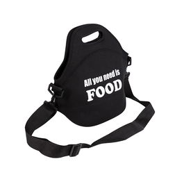 San Ignacio Porta alimentos Expert Bolsa de almuerzo Térmico Neopreno Negro 30 x 17 x 30 cm