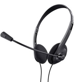 Trust Auriculares Primo Estéreo Jack 3.5 mm Con Micrófono Control Volumen Ajustable Negro