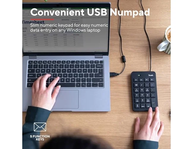 Trust Xalas Teclado Numérico Ultradelgado USB Negro Trust Xalas Teclado Numérico Ultradelgado USB Negro