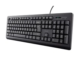 Trust Teclado TK-150 USB 2.0 con Cable, Longitud 180 cm, Color Negro, Resistente a Salpicaduras