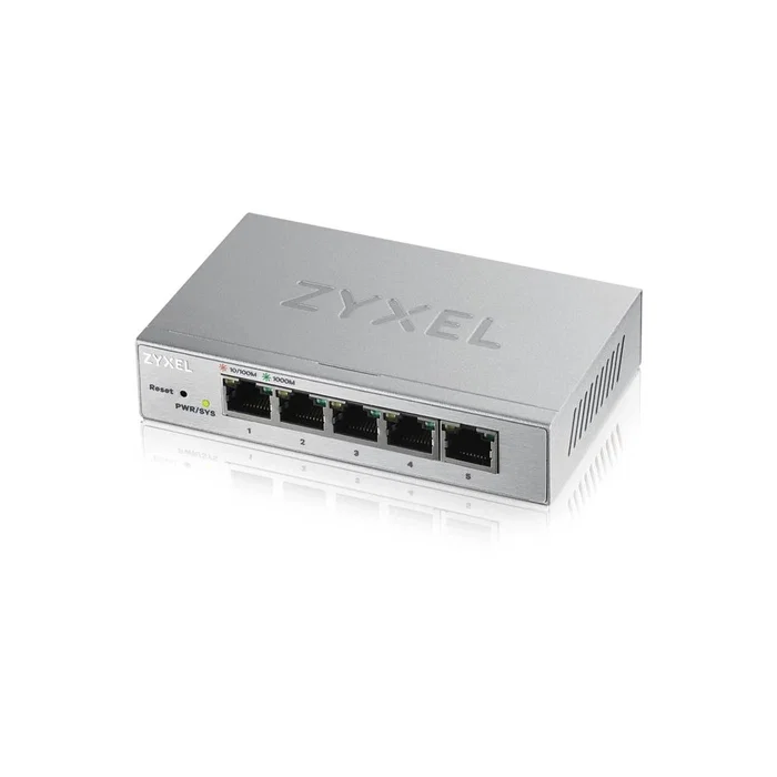 Zyxel GS1200-5 Switch Gestionable Gigabit 5 Puertos Plata Zyxel GS1200-5 Switch Gestionable Gigabit 5 Puertos Plata