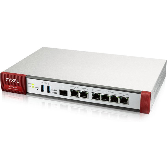 Zyxel ATP200 Firewall con 1 año Security GOLD Pack, 2 Gbit/s, 4 puertos RJ-45