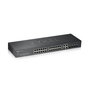 Zyxel Switch GS1920-24v2 24 Puertos Gigabit Managed Smart 4 SFP Combo, 56 Gbit/s, Montaje Rack, Negro, Modelo GS1920-24V2-EU0101F