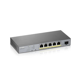 ZyXEL GS1350-6HP-EU0101F Switch de 6 puertos con 5 puertos PoE y 1 puerto SFP