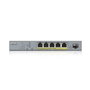 ZyXEL GS1350-6HP-EU0101F Switch de 6 puertos con 5 puertos PoE y 1 puerto SFP