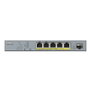 Zyxel GS1350-6HP Switch 6 Puertos PoE 60W Gigabit para Videovigilancia