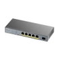 Zyxel GS1350-6HP Switch 6 Puertos PoE 60W Gigabit para Videovigilancia
