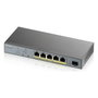 Zyxel GS1350-6HP Switch 6 puertos con 1 año de Nebula Pro