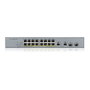 Zyxel Switch GS1350-18HP-EU0101F Gestionado L2, 16 Puertos Gigabit PoE+ (250W) y 2 SFP, Rack