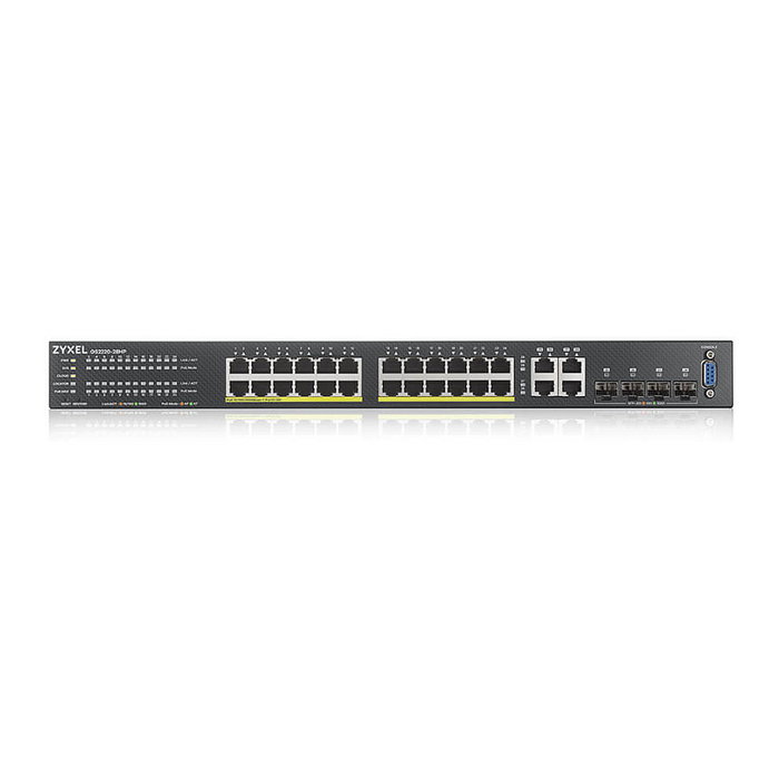 Zyxel GS2220-28HP-EU0101F Switch Gestionado L2 con 24 Puertos PoE+ y 4 Combo SFP Zyxel GS2220-28HP-EU0101F Switch Gestionado L2 con 24 Puertos PoE+ y 4 Combo SFP