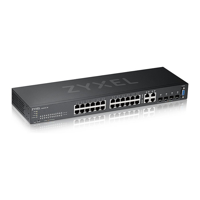 Zyxel GS2220-28-EU0101F Switch Gestionado L2 con 24 Puertos Gigabit y 4 SFP Combo Zyxel GS2220-28-EU0101F Switch Gestionado L2 con 24 Puertos Gigabit y 4 SFP Combo
