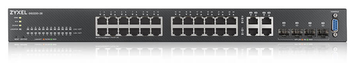 Zyxel GS2220-28-EU0101F Switch Gestionado L2 con 24 Puertos Gigabit y 4 SFP Combo Zyxel GS2220-28-EU0101F Switch Gestionado L2 con 24 Puertos Gigabit y 4 SFP Combo