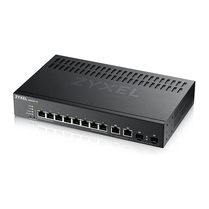 Zyxel GS2220-10-EU0101F Switch L2 Gestionado Rack 10 Puertos Gigabit (10/100/1000), 20 Gbit/s, Sin Ventilador, PoE No