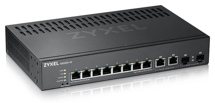 Zyxel GS2220-10 Switch Gestionado L2 Gigabit Ethernet 10 puertos Zyxel GS2220-10 Switch Gestionado L2 Gigabit Ethernet 10 puertos