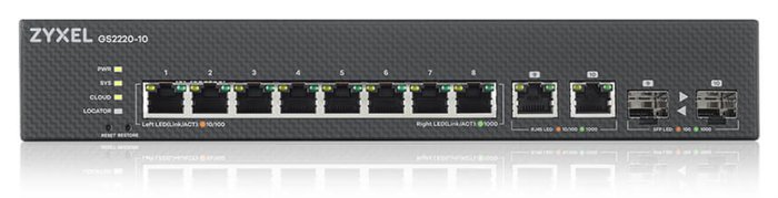 Zyxel GS2220-10 Switch Gestionado L2 Gigabit Ethernet 10 puertos Zyxel GS2220-10 Switch Gestionado L2 Gigabit Ethernet 10 puertos