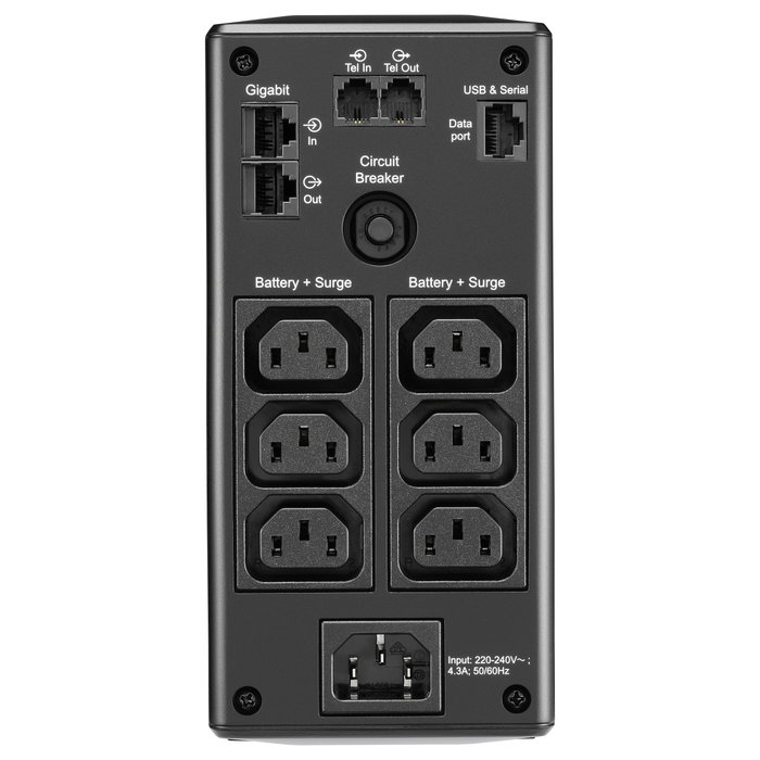 APC Back-UPS Pro BR650MI 650VA 390W con AVR y 6 salidas AC APC Back-UPS Pro BR650MI 650VA 390W con AVR y 6 salidas AC