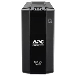 APC Back-UPS Pro BR650MI SAI/UPS 650VA 390W Torre, 6 Salidas AVR, LCD, Protección Red
