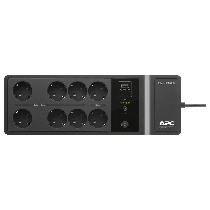 APC Back-UPS BE650G2-GR SAI 650VA 400W 230V 8 Tomas, UPS Offline 1 Puerto USB Carga