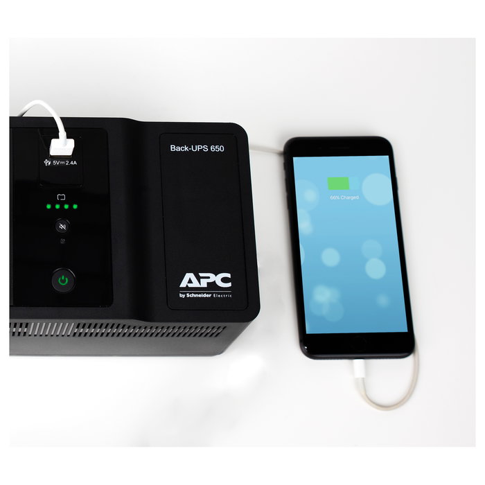 APC Back-UPS BE650G2-GR SAI 650VA 400W 230V 8 Tomas, UPS Offline 1 Puerto USB Carga