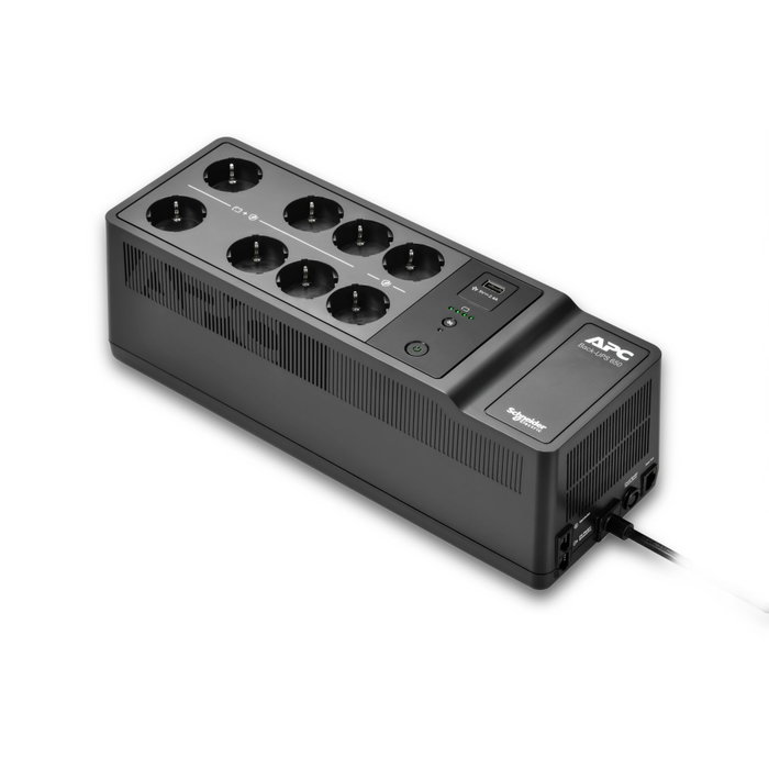 APC Back-UPS 650VA 230V con 1 puerto de carga USB y 8 salidas AC APC Back-UPS 650VA 230V con 1 puerto de carga USB y 8 salidas AC