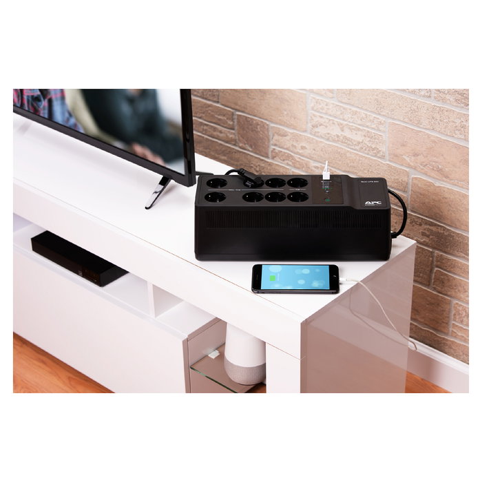 APC BE850G2-GR SAI 850VA 520W con 8 Salidas Tipo F