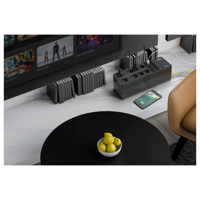 APC BE850G2-GR SAI 850VA 520W con 8 Salidas Tipo F