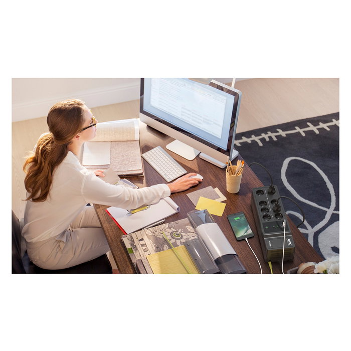 APC BE850G2-GR SAI 850VA 520W con 8 Salidas Tipo F