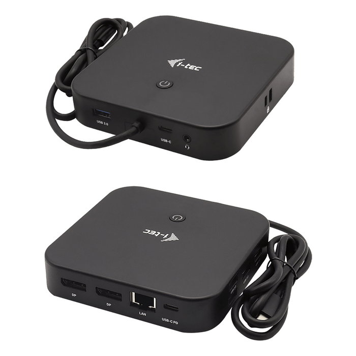 I-tec Docking Station USB-C Dual Display MST con 2x DP, Gigabit LAN, 3x USB 3.1, 2x USB 2.0, USB-C Data y Jack Audio/Mic I-tec Docking Station USB-C Dual Display MST con 2x DP, Gigabit LAN, 3x USB 3.1, 2x USB 2.0, USB-C Data y Jack Audio/Mic