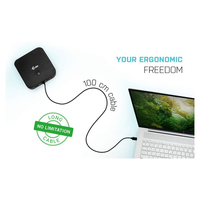 I-tec Docking Station USB-C Dual Display MST con 2x DP, Gigabit LAN, 3x USB 3.1, 2x USB 2.0, USB-C Data y Jack Audio/Mic I-tec Docking Station USB-C Dual Display MST con 2x DP, Gigabit LAN, 3x USB 3.1, 2x USB 2.0, USB-C Data y Jack Audio/Mic