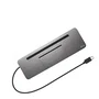 I-tec C31FLATDOCKPDPRO Base y Docking Station USB-C Metal - 85W PD, 3x Display (HDMI/VGA/DP), Gigabit Ethernet, 4x USB, Lector de Tarjetas