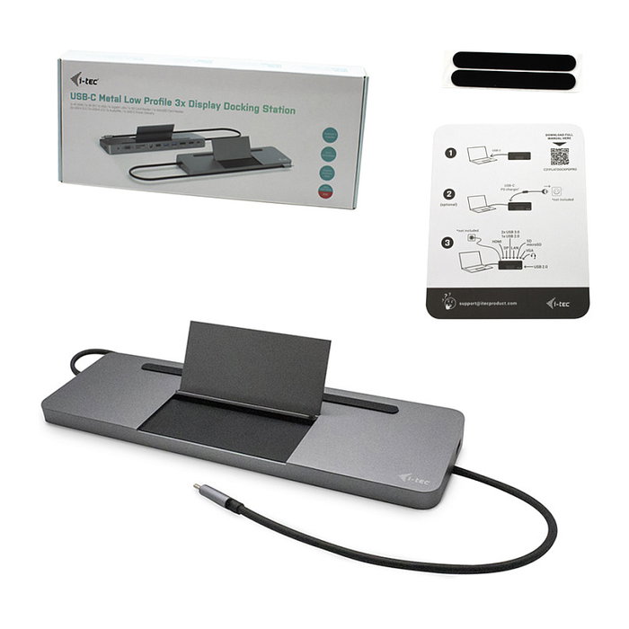 I-tec I-tec Cable USB-C Docking Station Largo con 3x Display 4K y Power Delivery 85W