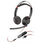 HP Poly Blackwire 5220 Auriculares Diadema Binaural con Micrófono Negro/Rojo