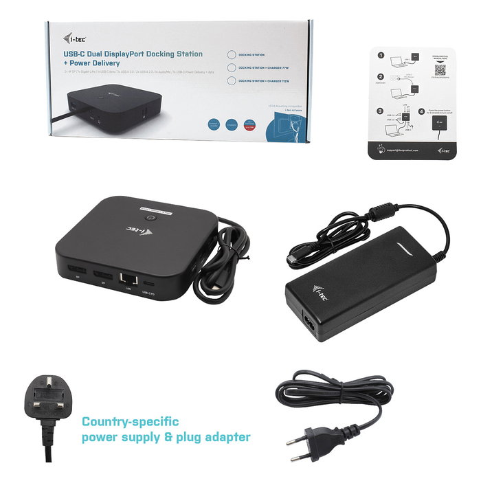 I-Tec Docking Station USB-C Dual Display 4K Power Delivery 100W I-Tec Docking Station USB-C Dual Display 4K Power Delivery 100W