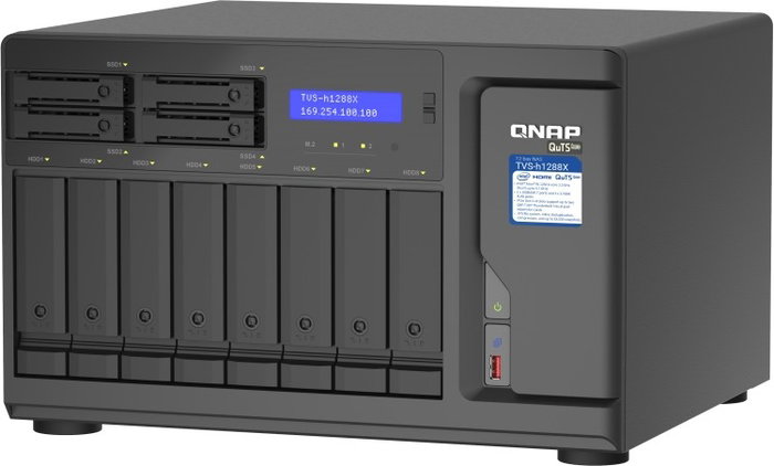 QNAP TVS-h1288X-W1250-16G NAS Torre con Intel® Xeon® W-1250 y 16 GB DDR4