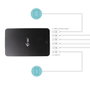 I-tec Cargador USB Inteligente de 52W con 6 Puertos USB-A