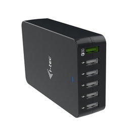 I-tec Cargador USB Inteligente de 52W con 6 Puertos USB-A