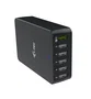i-tec CHARGER6P52W Cargador USB 6 Puertos 52W con Quick Charge 3.0, 5 Puertos USB-A + 1 QC3.0, Carga Rápida, Negro, Compatible Mundial 100-240V, Para Teléfonos, Tablets y Más