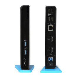 I-tec USB 3.0/USB-C Dual HDMI Docking Station ADA - 2x HDMI, Gigabit LAN, 6x USB, Audio, Mic, con Cable