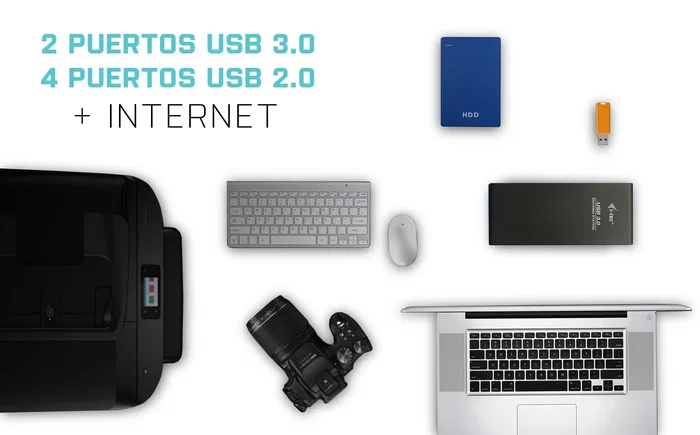 i-tec Docking Station USB 3.0/Type-C con 2x Puertos HDMI, LAN Gigabit, 2x USB 3.0, 4x USB 2.0, Audio/Mic para Portátil, Compatible con Windows, macOS