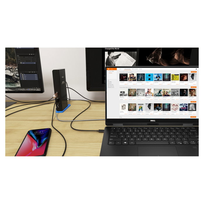 I-tec USB 3.0/USB-C Dual HDMI Docking Station ADA - 2x HDMI, Gigabit LAN, 6x USB, Audio, Mic, con Cable